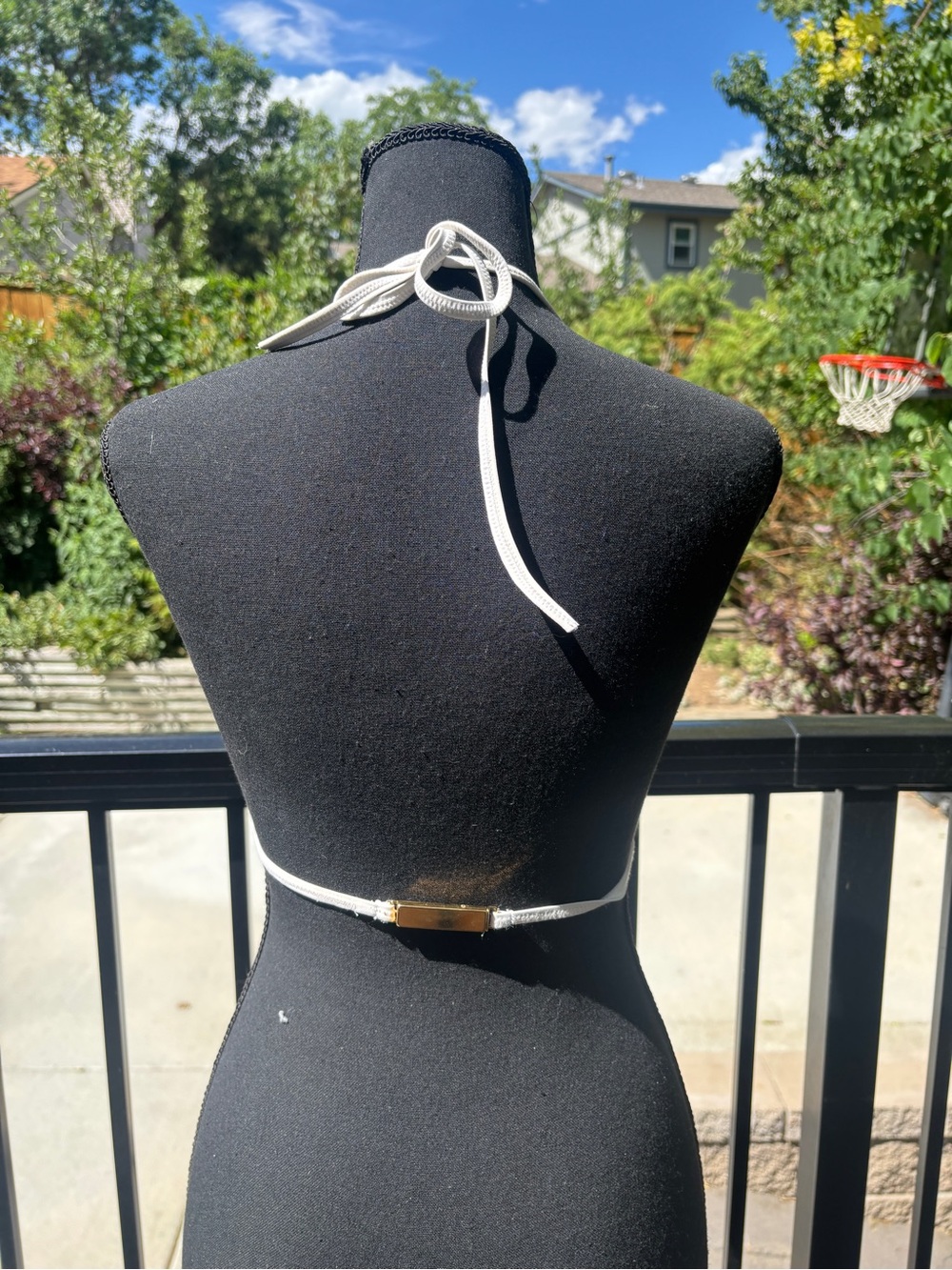 Two Pieces! Designer One of a Kind Triangle Bikini Tops - Picture 6 of 8